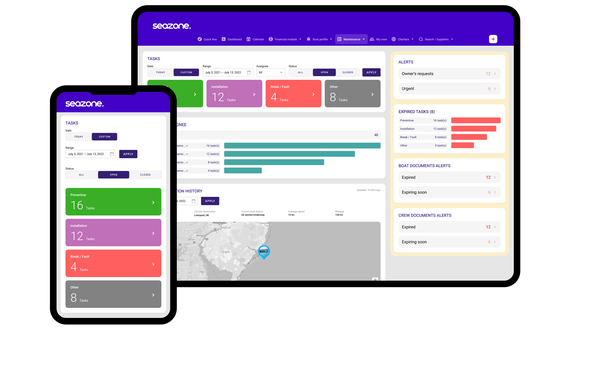 Seazone yacht maintenance tools